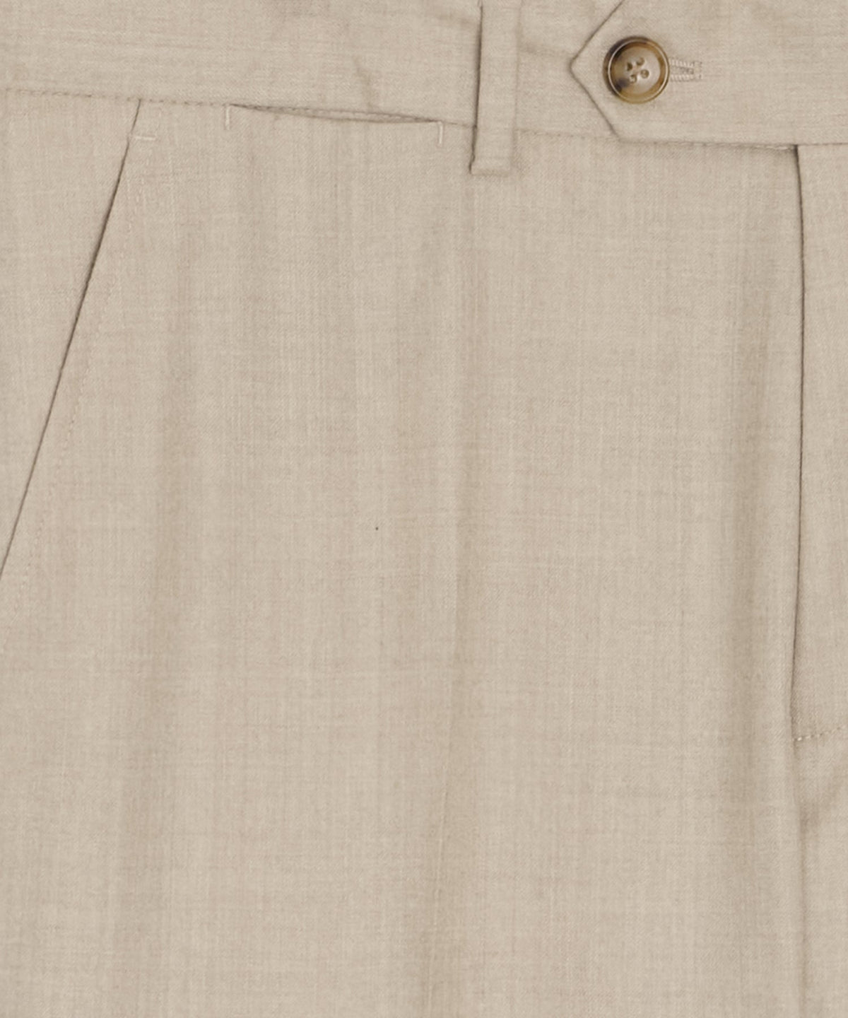 Italian Flannel Sutton Trouser - Oatmeal