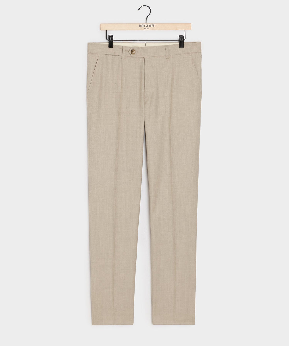 Italian Flannel Sutton Trouser - Oatmeal