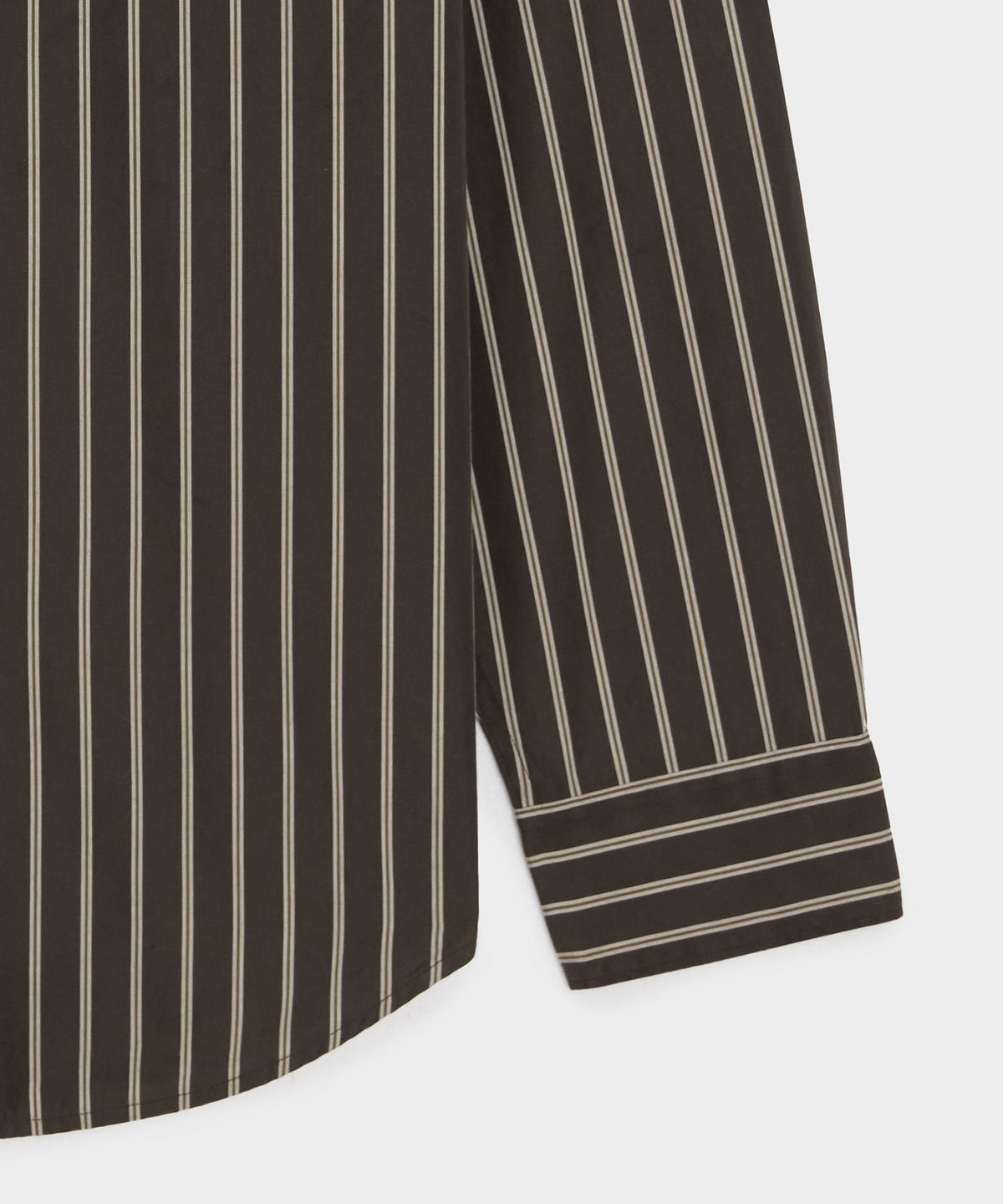 Poplin Big Shirt - Brown