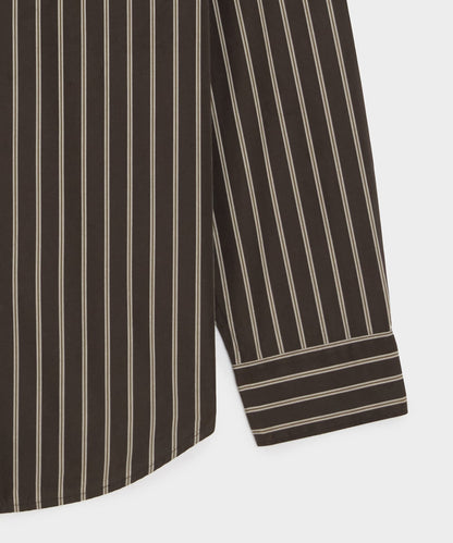 Poplin Big Shirt - Brown