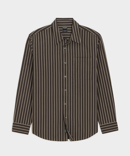 Poplin Big Shirt - Brown