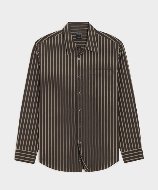 Poplin Big Shirt - Brown