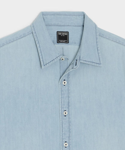 Denim Point Collar Shirt - Indigo