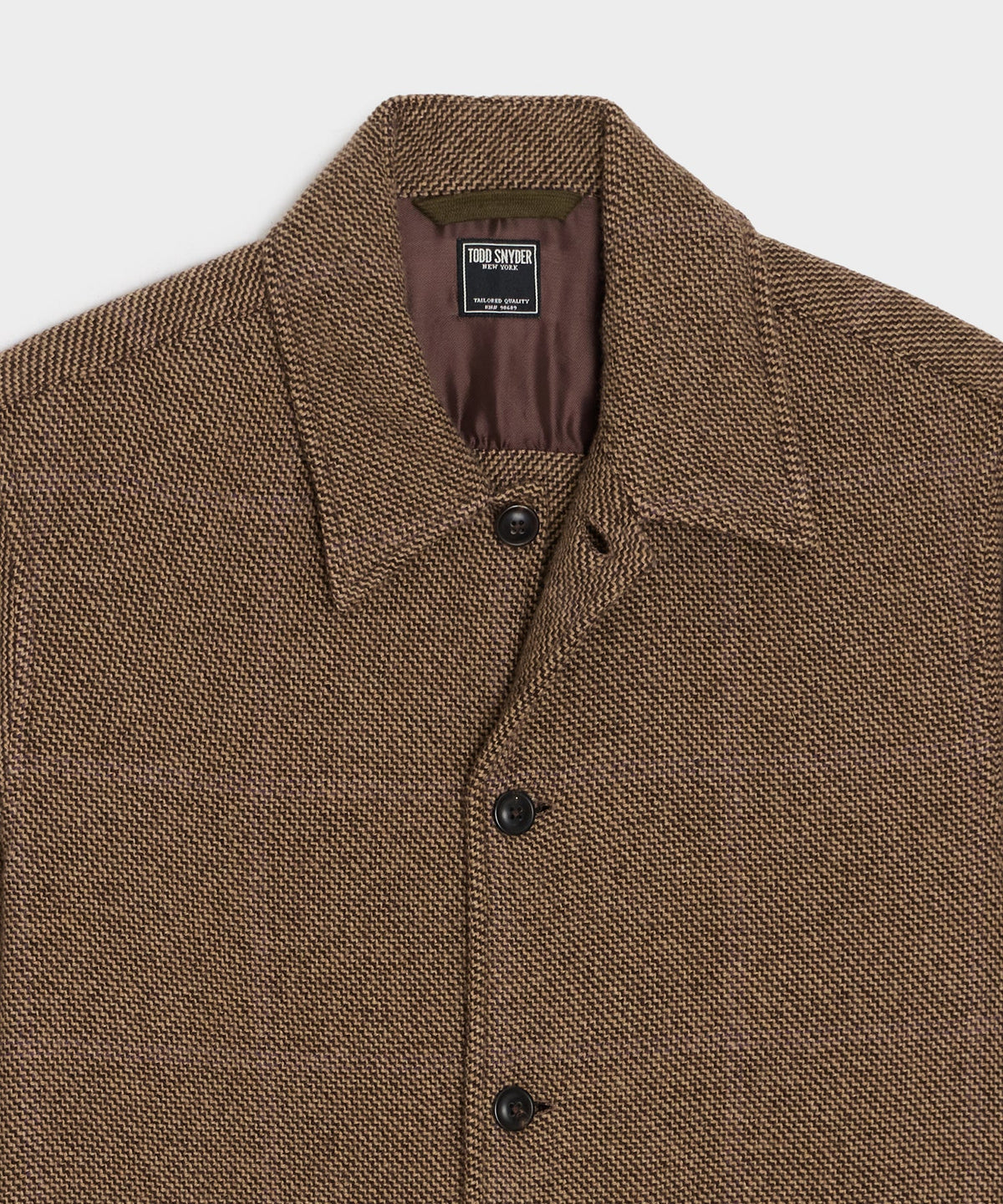 Italian Cashmere-Wool Chore Coat - Brown
