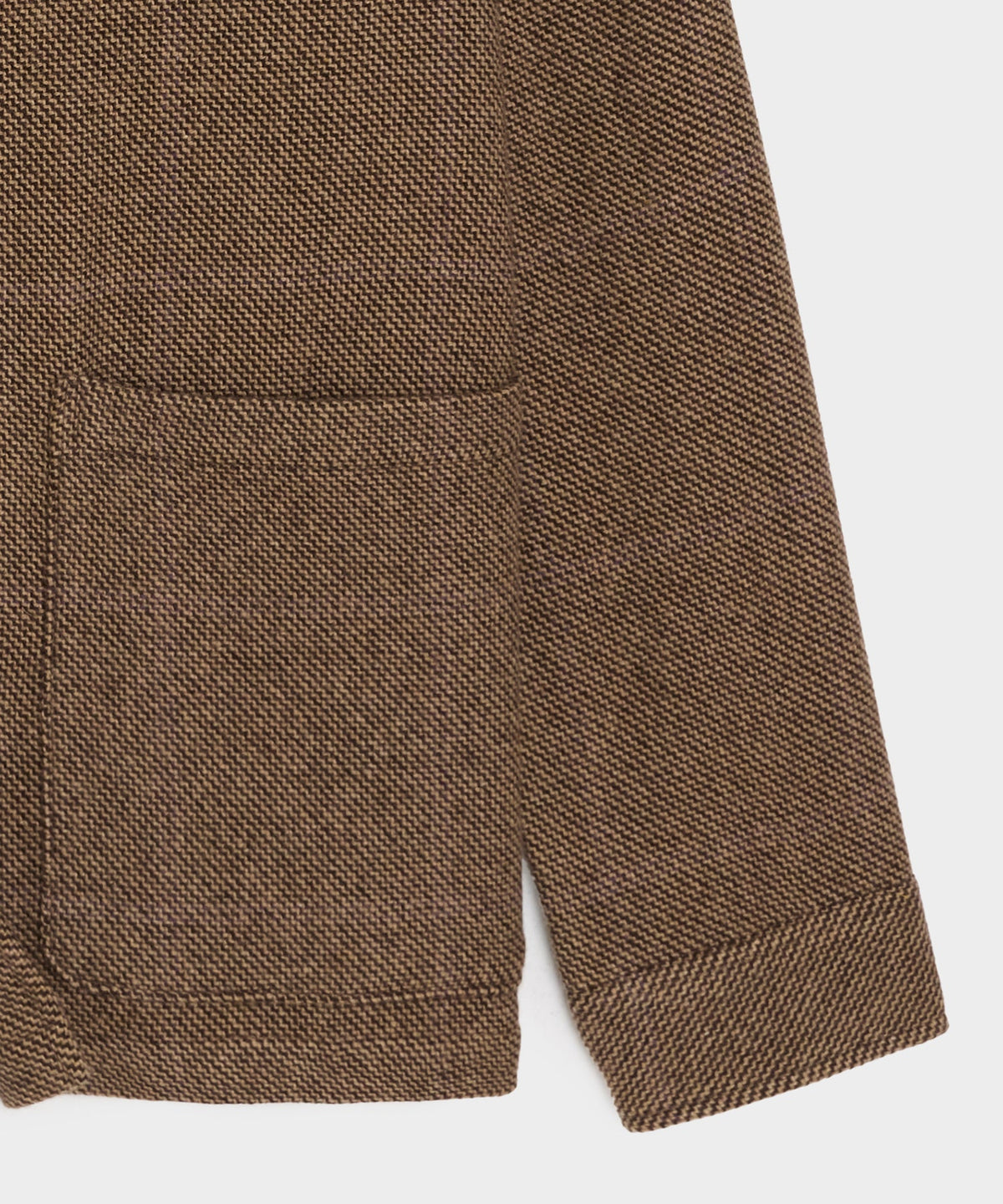 Italian Cashmere-Wool Chore Coat - Brown