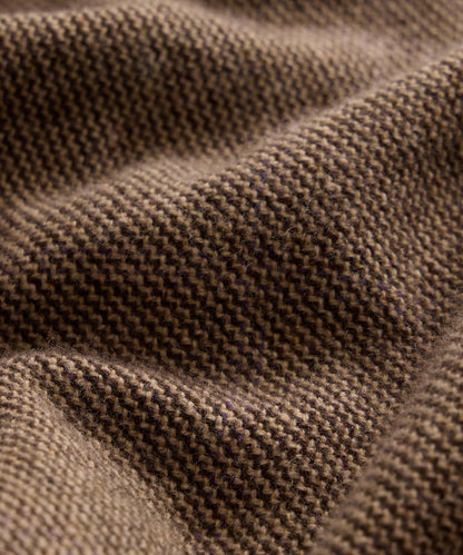 Italian Cashmere-Wool Chore Coat - Brown