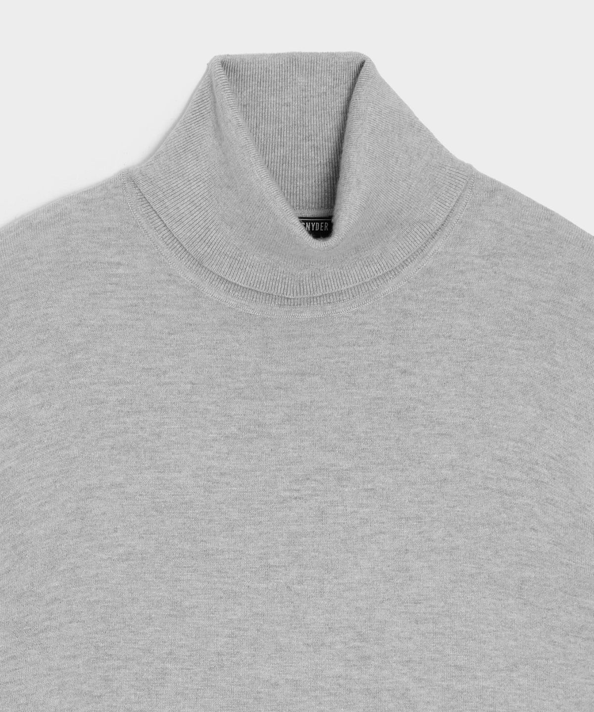 Silk-Cashmere Turtleneck Sweater - Light Grey Heather