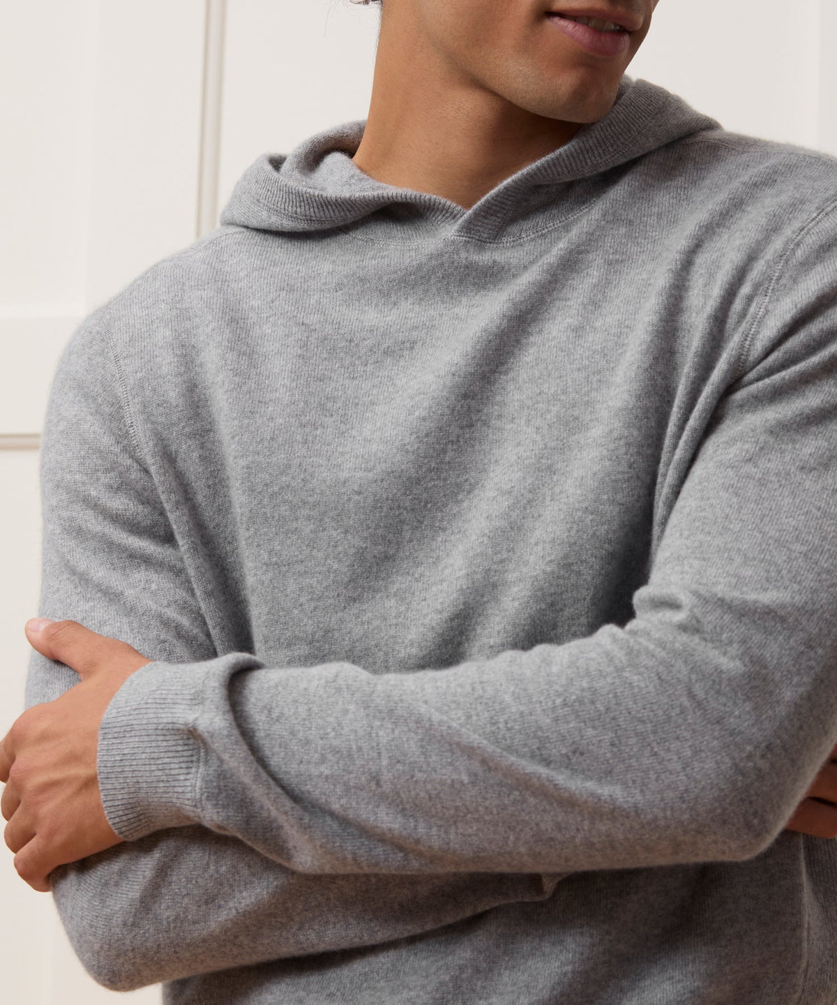 Cashmere Hoodie - Grey Heather