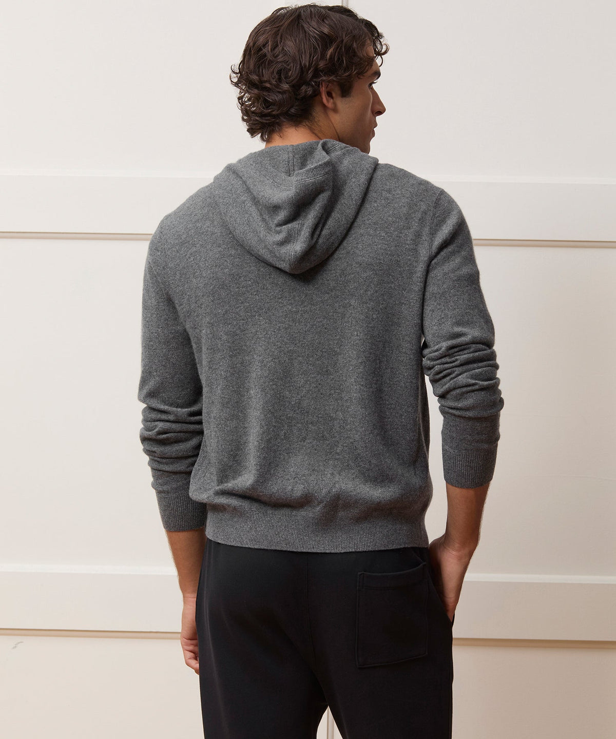 Cashmere Full-Zip Hoodie - Charcoal