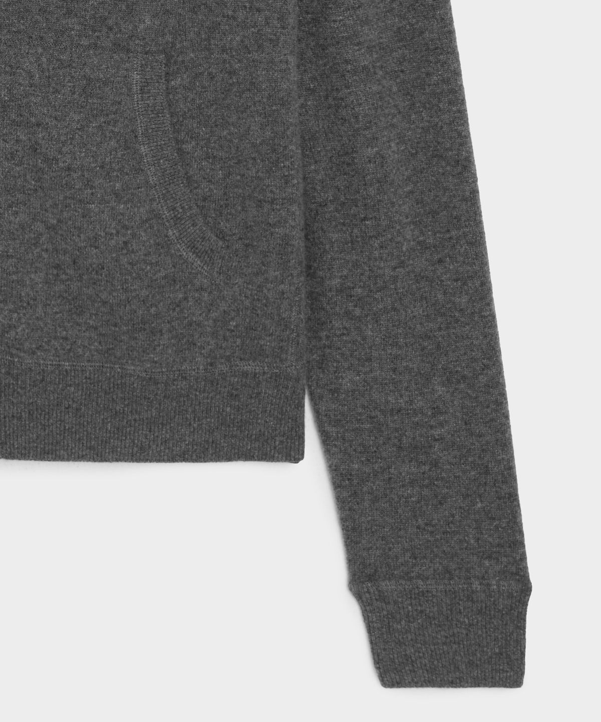 Cashmere Full-Zip Hoodie - Charcoal