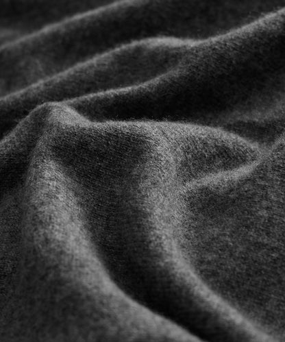 Cashmere Full-Zip Hoodie - Charcoal