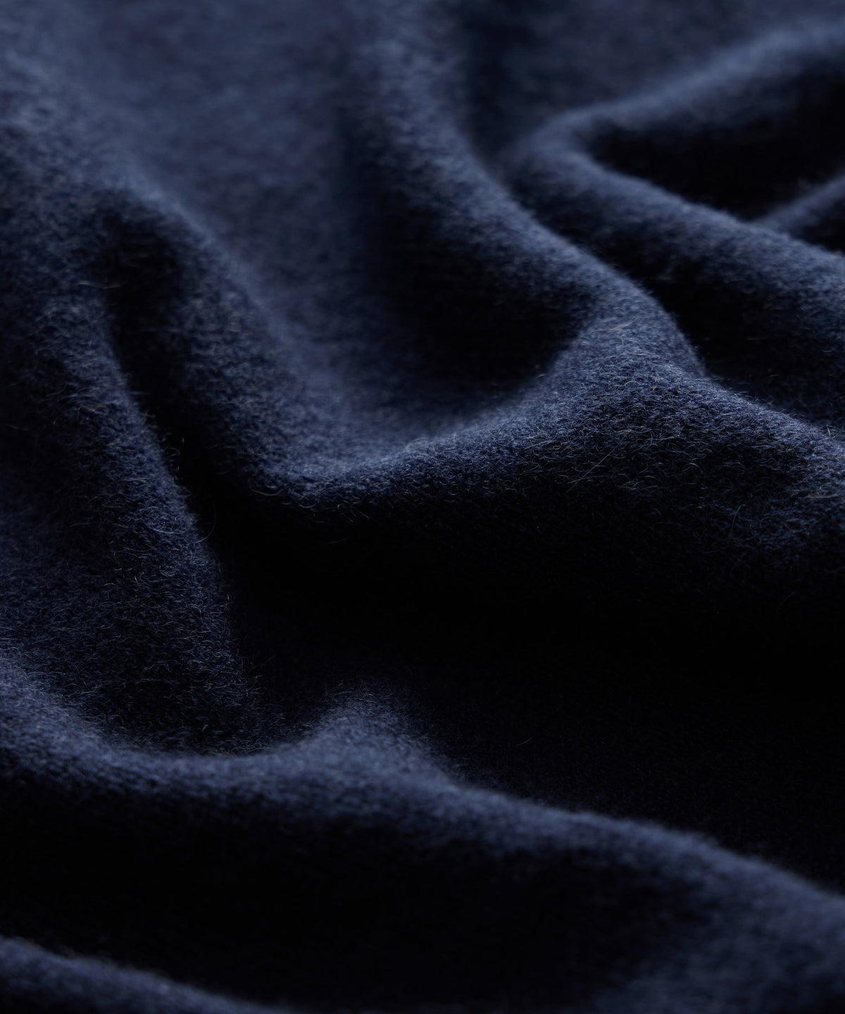 Cashmere Full-Zip Hoodie - Navy