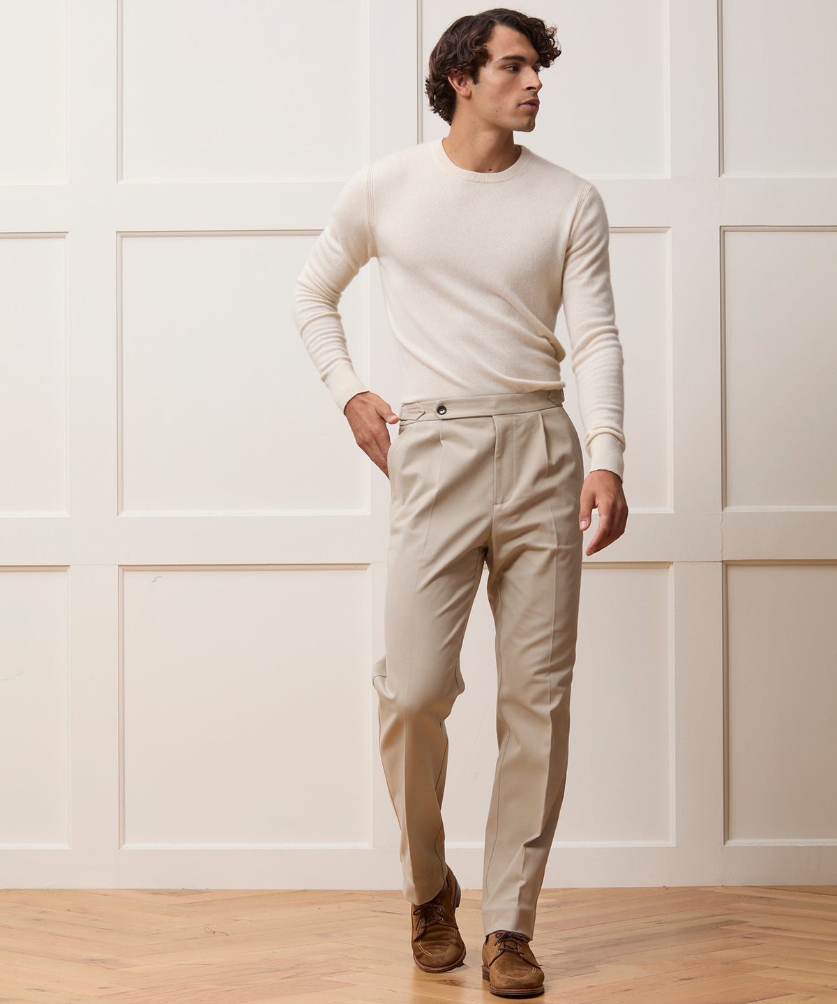 Cashmere Crewneck - Bisque