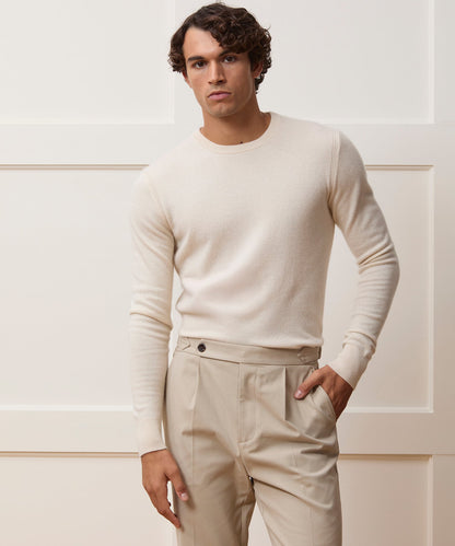 Cashmere Crewneck - Bisque