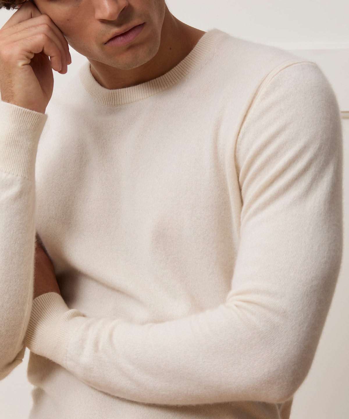 Cashmere Crewneck - Bisque