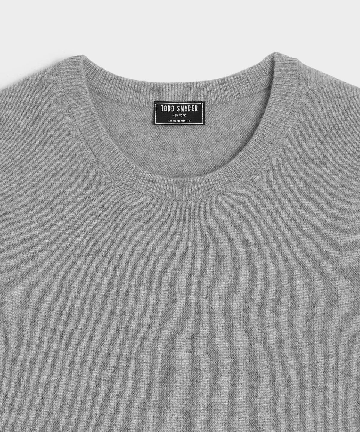 Cashmere Crewneck - Grey Heather