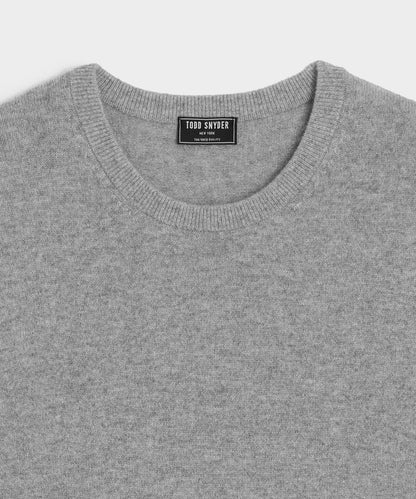 Cashmere Crewneck - Grey Heather