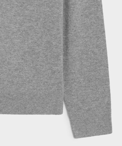 Cashmere Crewneck - Grey Heather