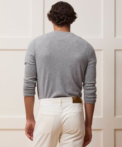 Cashmere Crewneck - Grey Heather