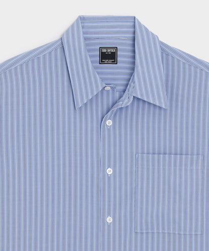 Rayon Big Shirt - Blue