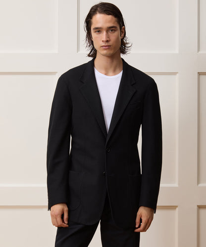 Italian Knit Wythe Sport Coat - Black