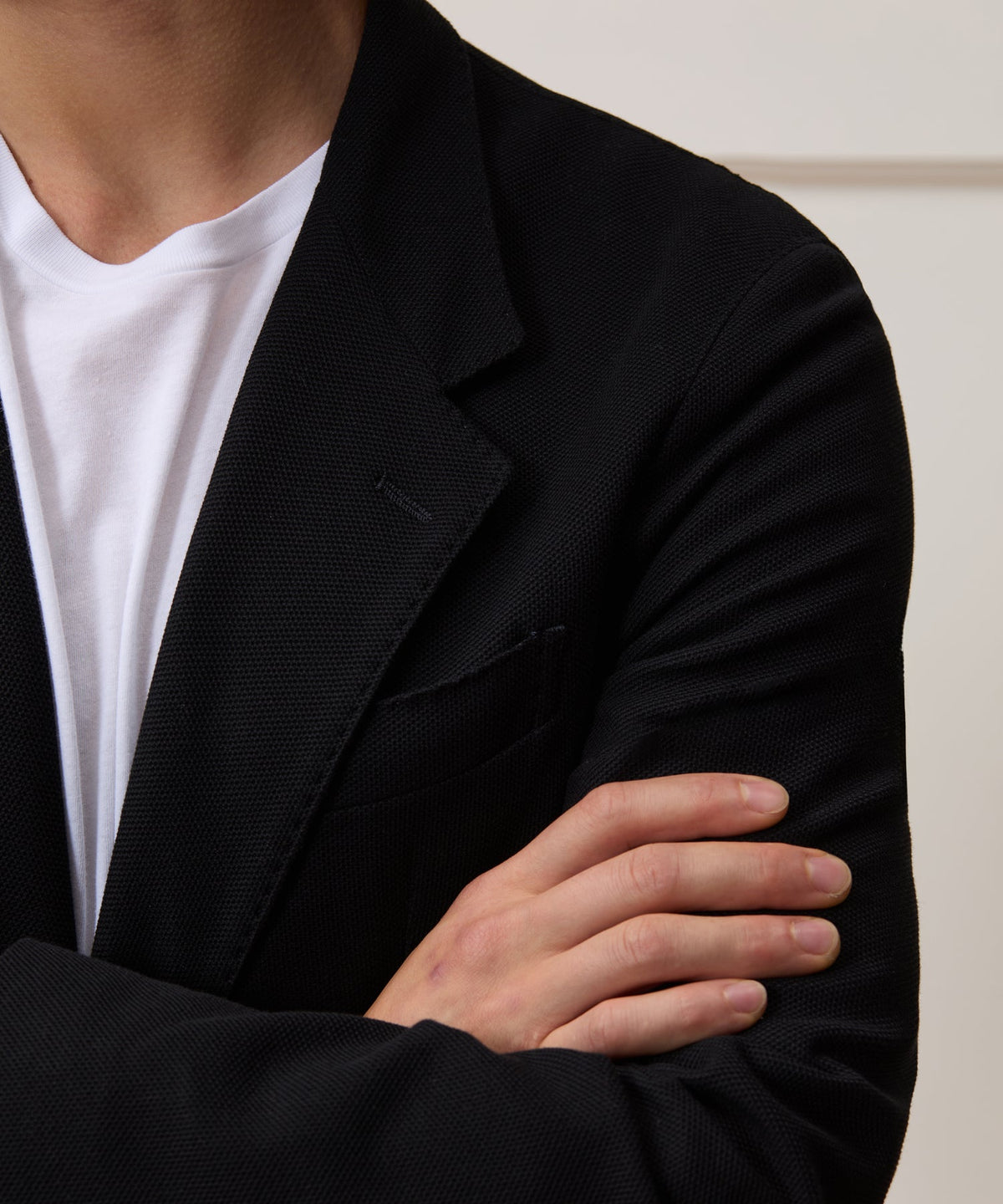 Italian Knit Wythe Sport Coat - Black