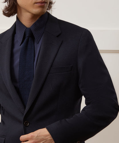 Italian Cashmere Sutton Jacket - Navy