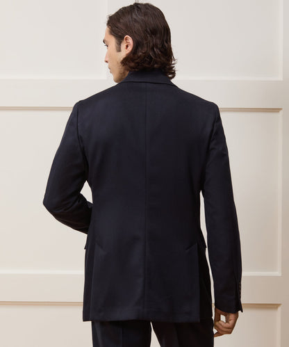 Italian Cashmere Sutton Jacket - Navy