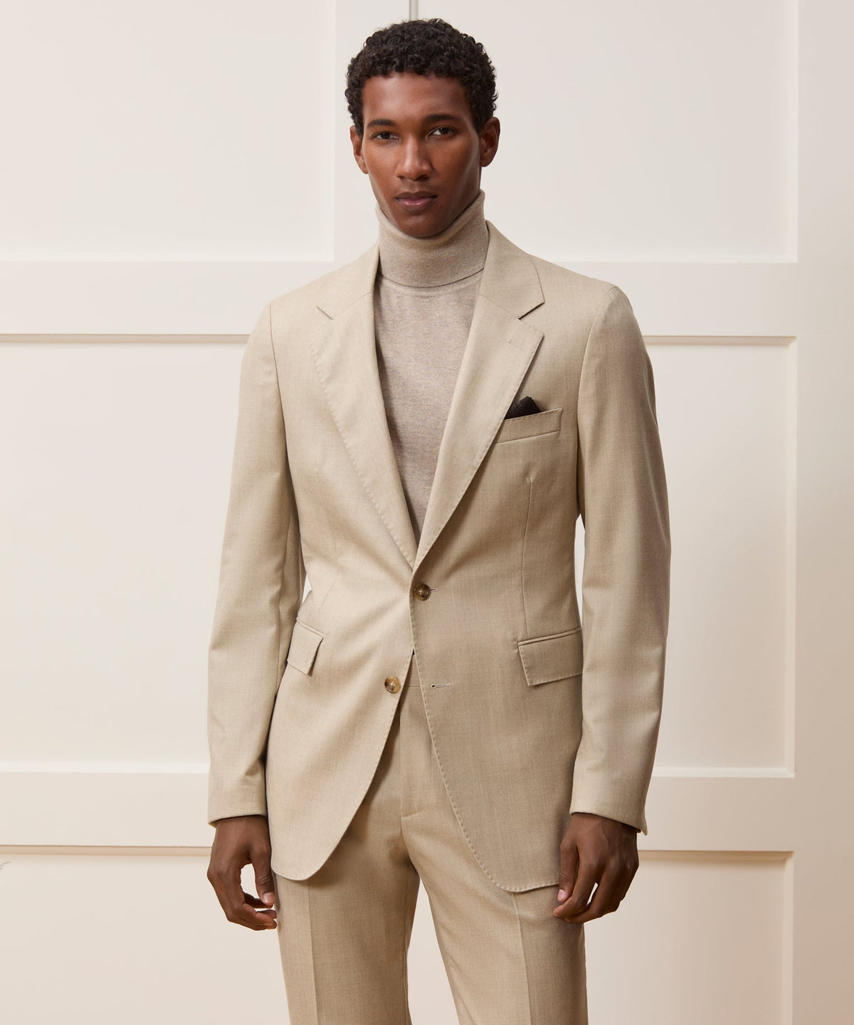 Italian Flannel Sutton Jacket - Oatmeal