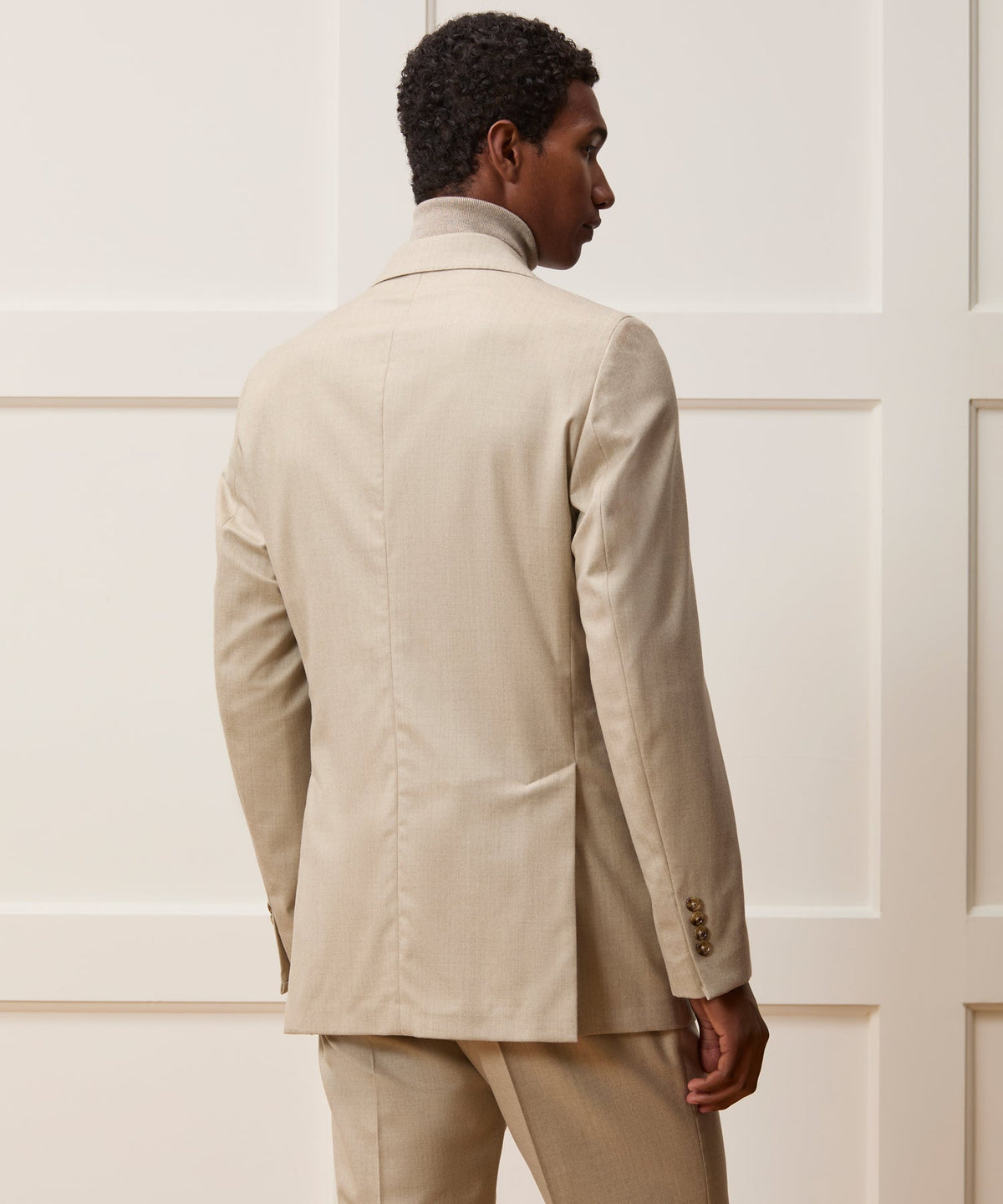 Italian Flannel Sutton Jacket - Oatmeal