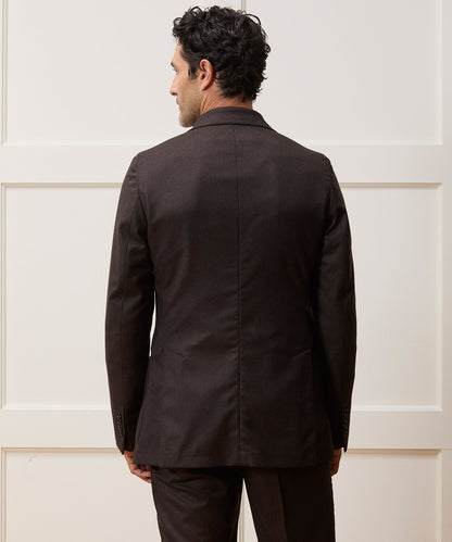 Italian Flannel Madison Jacket - Dark Brown