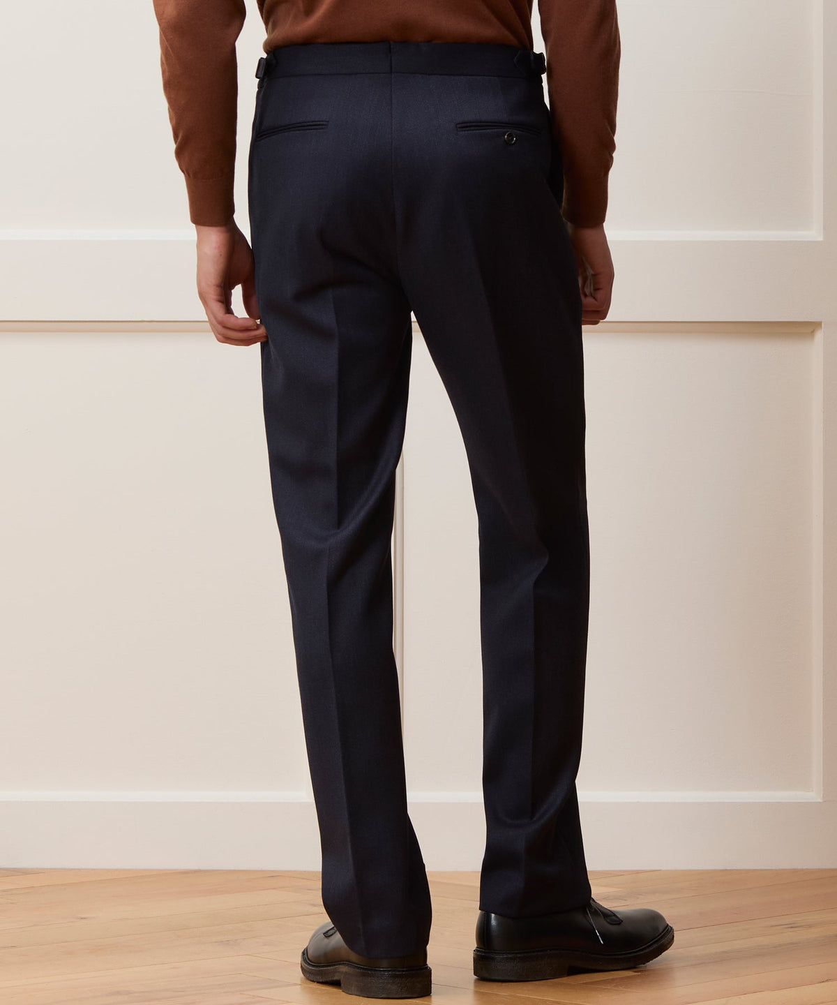 Italian Cavalry Twill Side Tab Trouser - Indigo