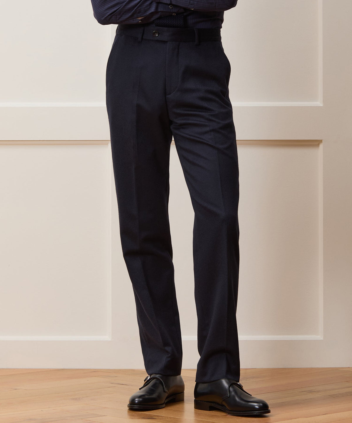 Italian Cashmere Sutton Trouser - Navy
