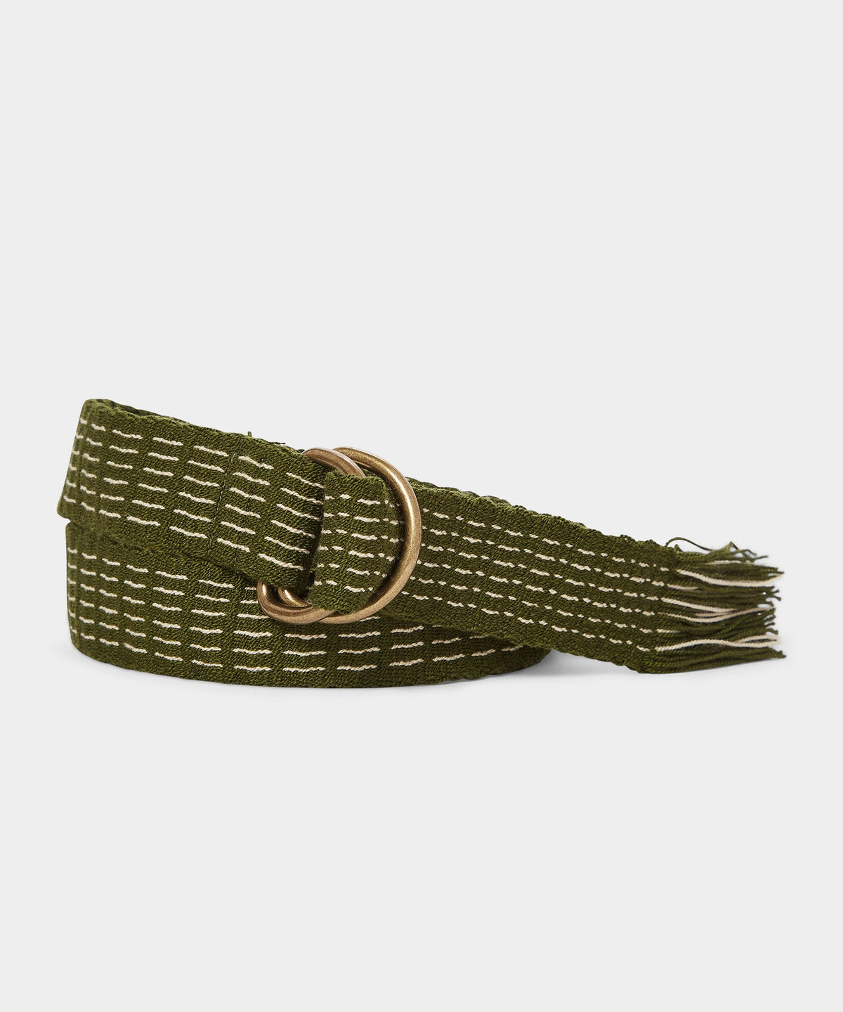 Guanábana D-Ring Fabric Belt - Olive
