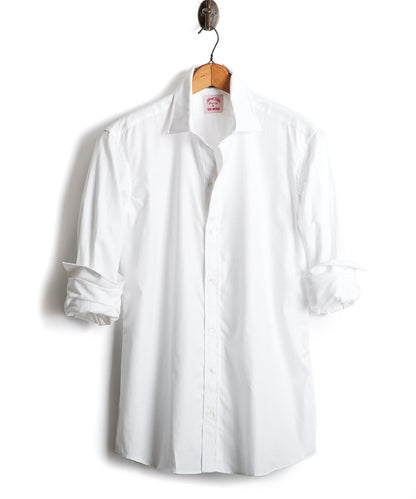 Hamilton + Todd Snyder Tuxedo Shirt with French Cuff - White