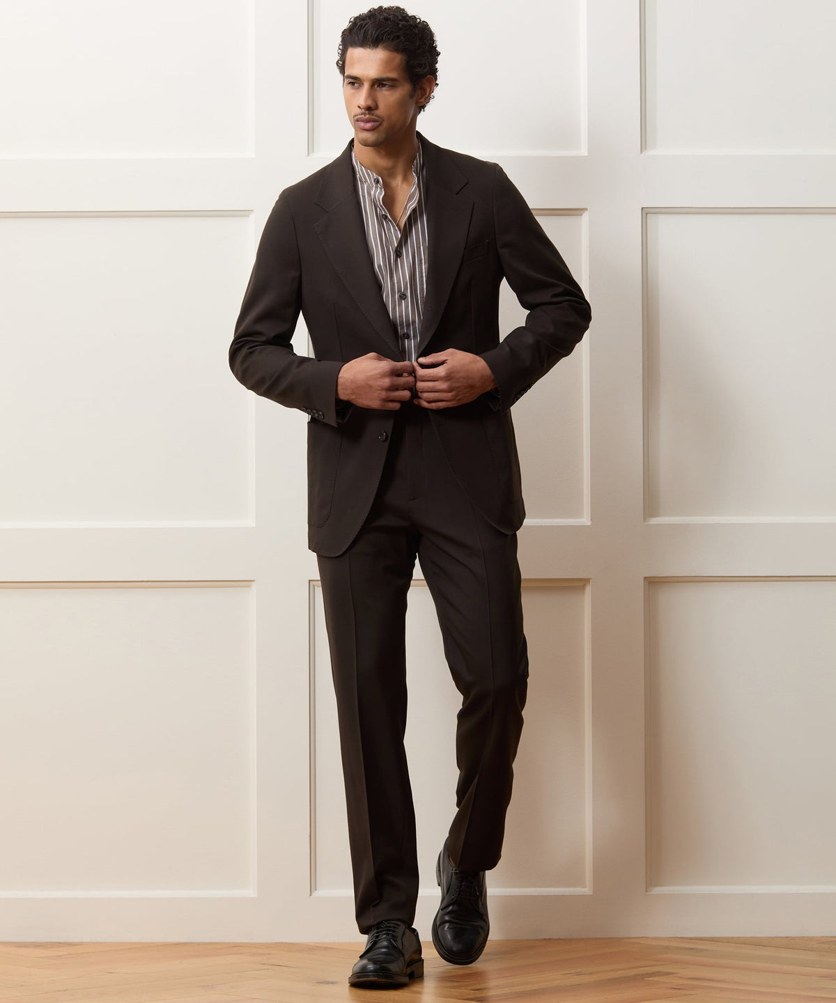 Italian Gabardine Madison Jacket - Caviar