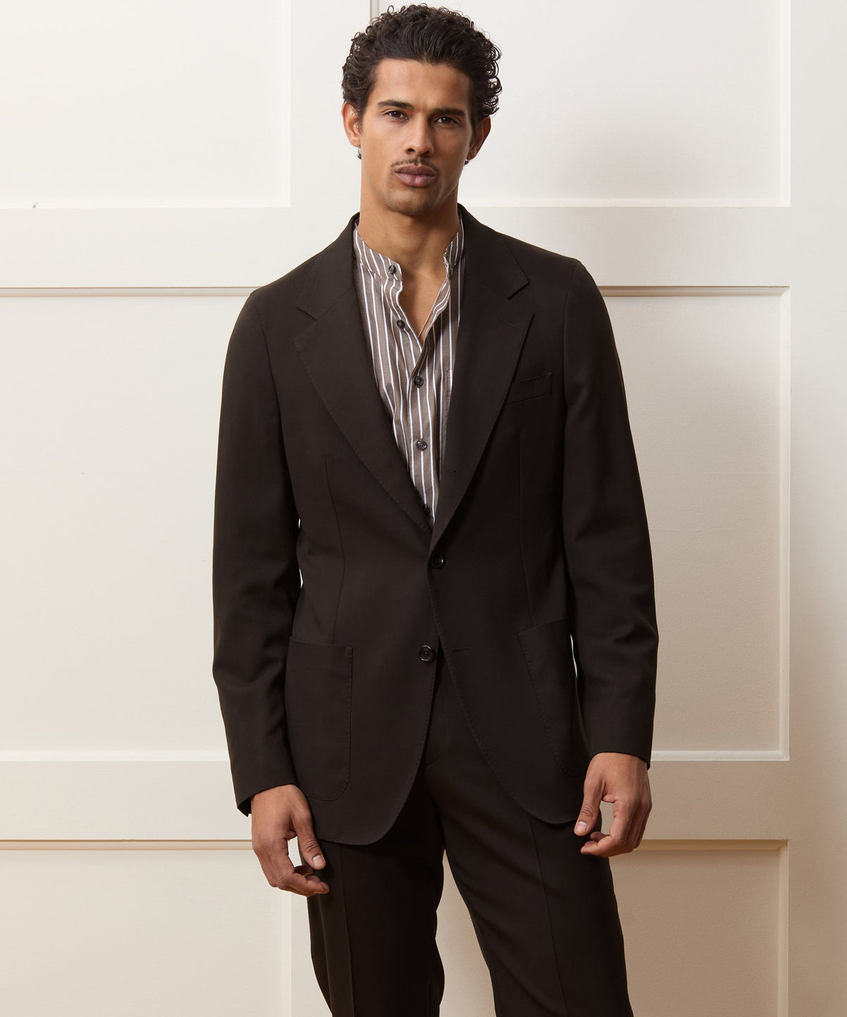 Italian Gabardine Madison Jacket - Caviar