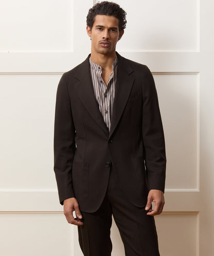 Italian Gabardine Madison Jacket - Caviar