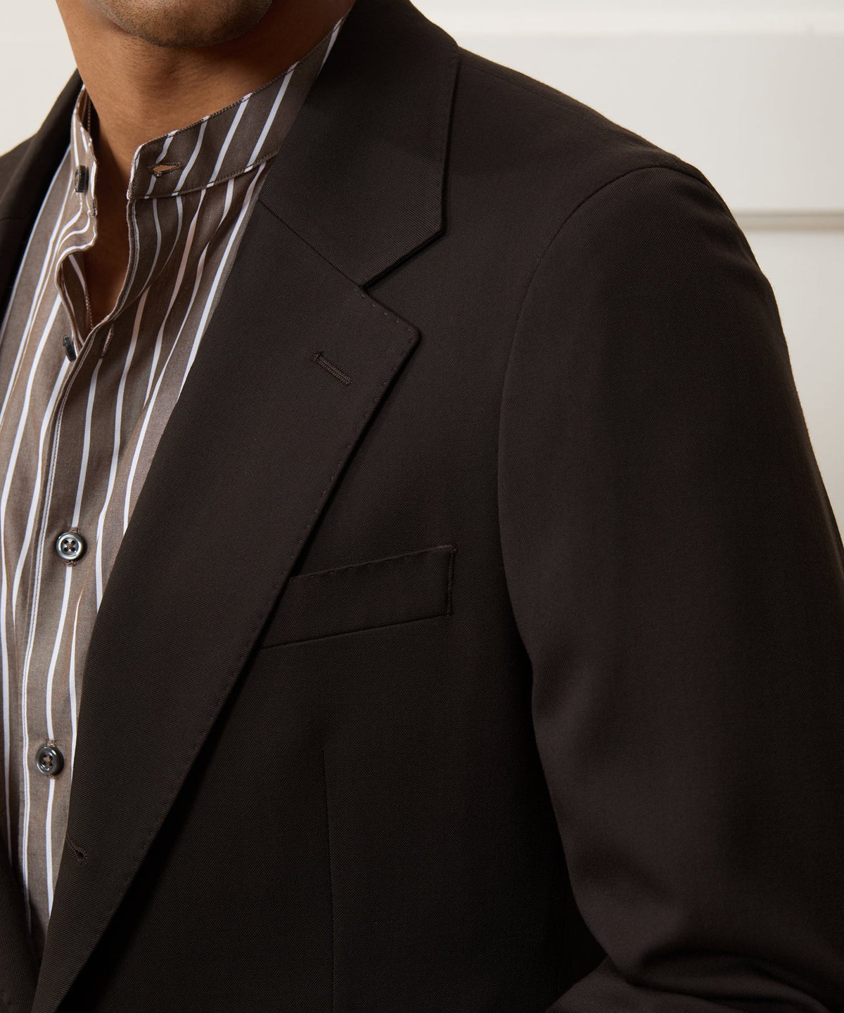 Italian Gabardine Madison Jacket - Caviar