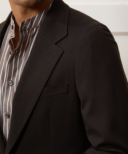 Italian Gabardine Madison Jacket - Caviar