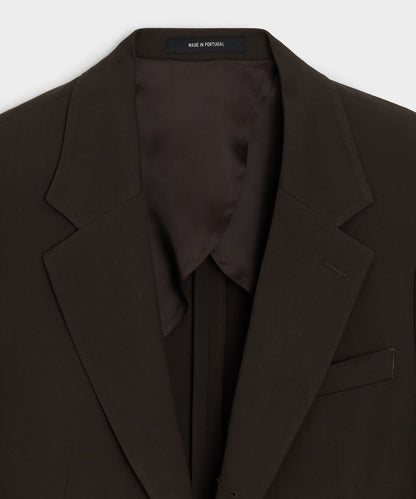 Italian Gabardine Madison Jacket - Caviar