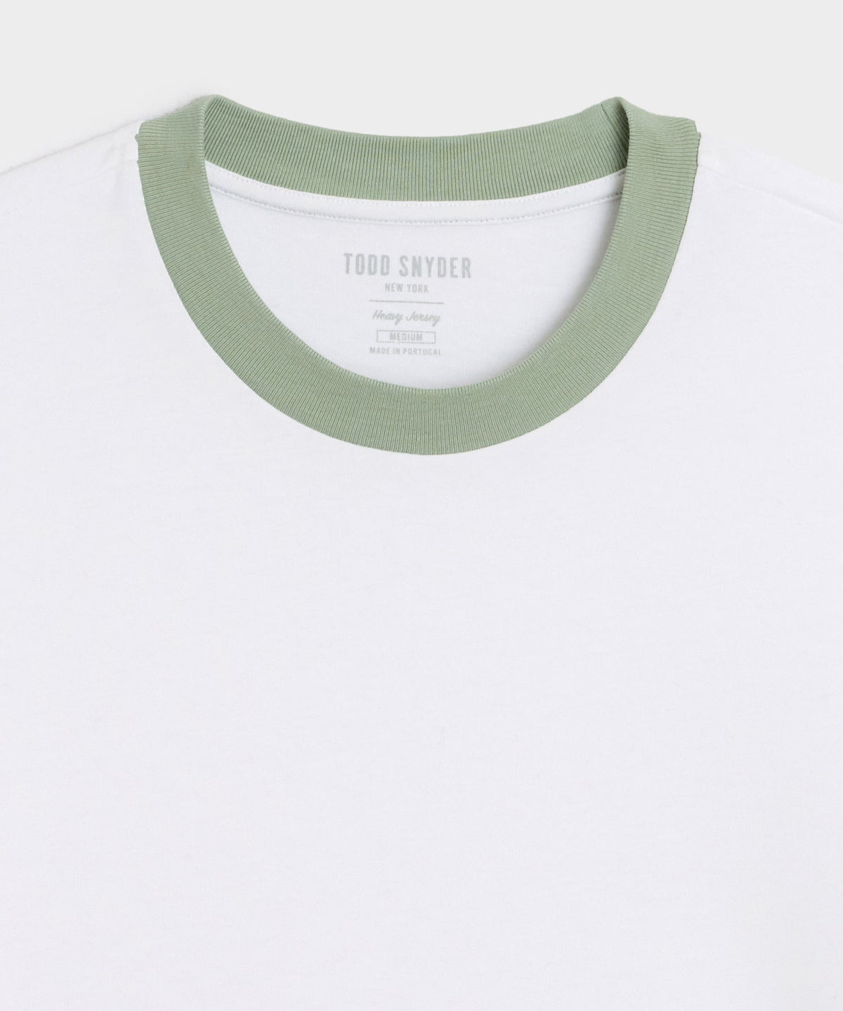 Boxy Jersey Ringer Tee - Simply White