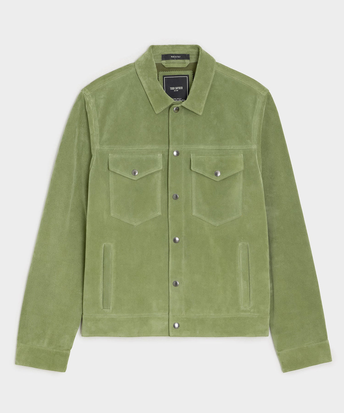 Italian Suede Dylan Jacket - Desert Sage