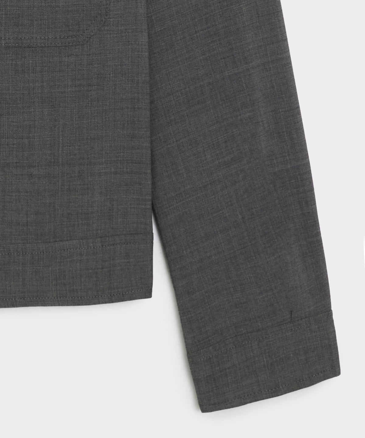 Tropical Wool Eisenhower Jacket - Charcoal
