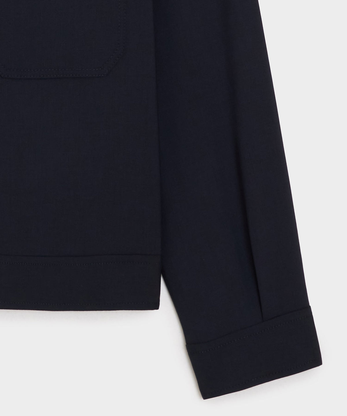 Tropical Wool Eisenhower Jacket - Navy