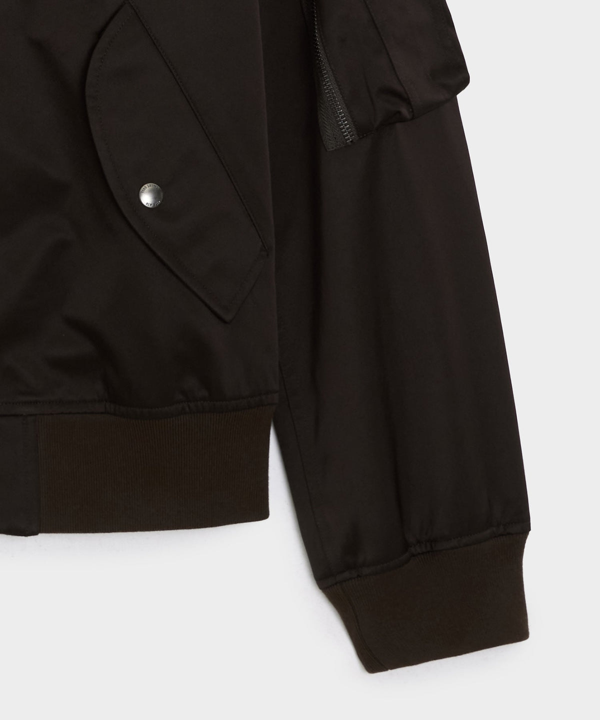 Satin Flight Jacket - Burgundy