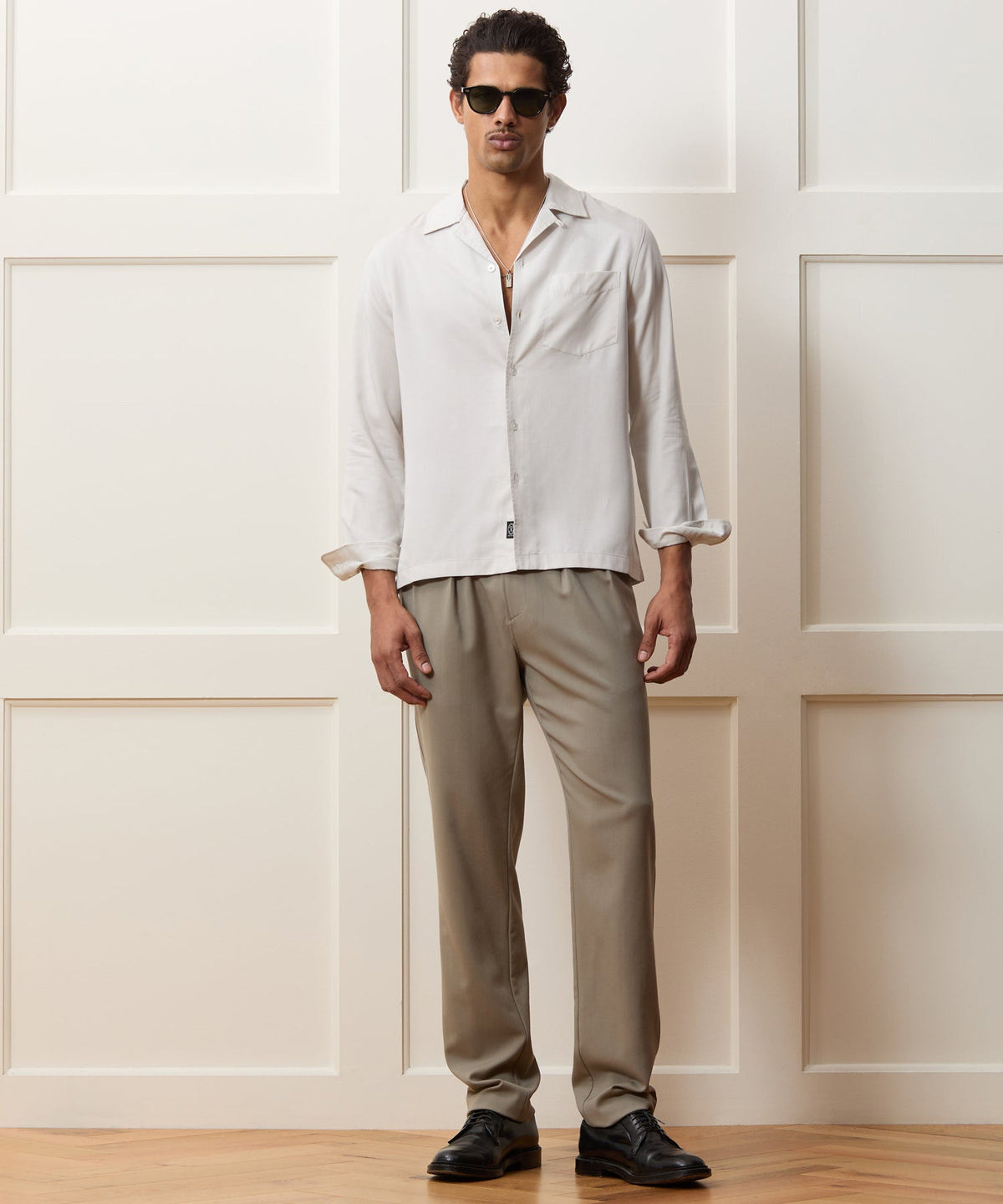 Sueded Tencel Hollywood Shirt - Cream