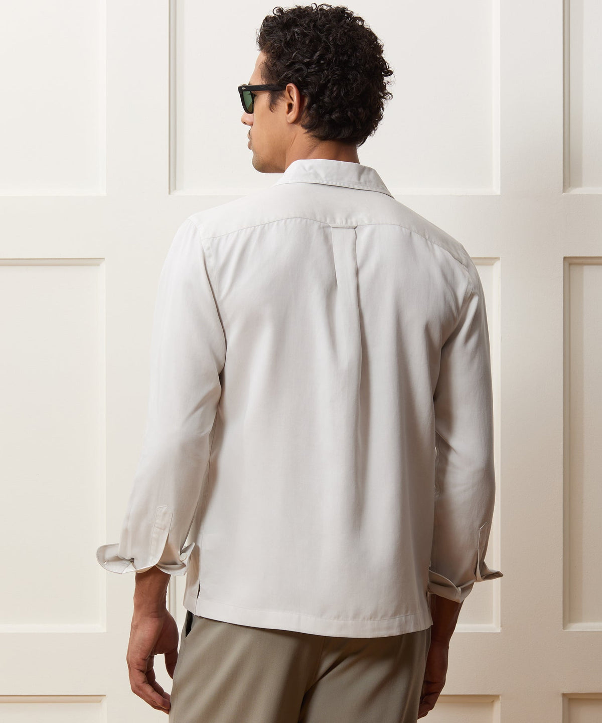 Sueded Tencel Hollywood Shirt - Cream