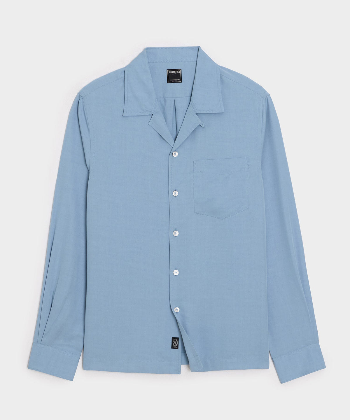 Sueded Tencel Hollywood Shirt - Light Blue