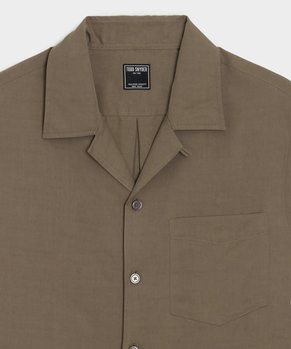 Sueded Tencel Hollywood Shirt - Taupe